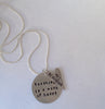 Teaching Is A Work Of Heart, Personalized Teacher Necklace