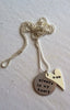 Personalized Memorial Necklace, always in my heart