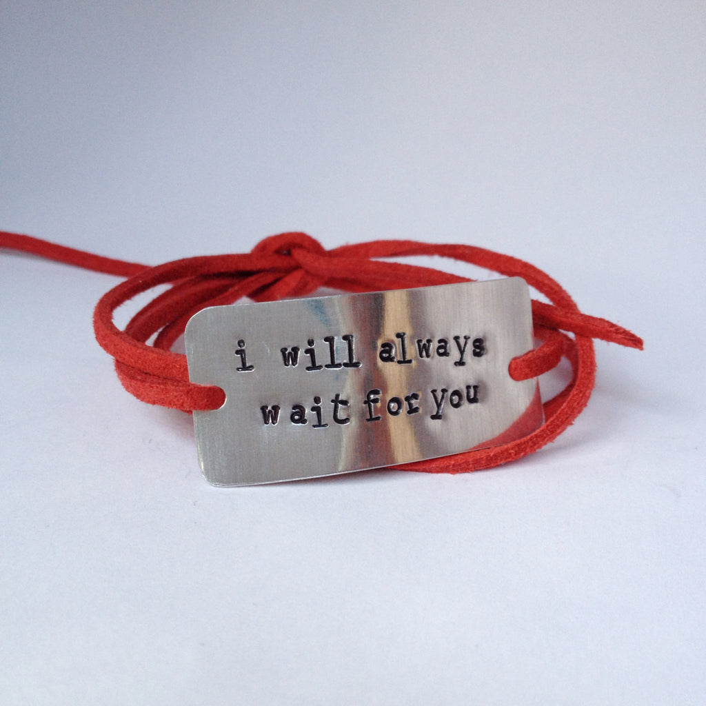 I Will Always Wait For You Wrap Bracelet