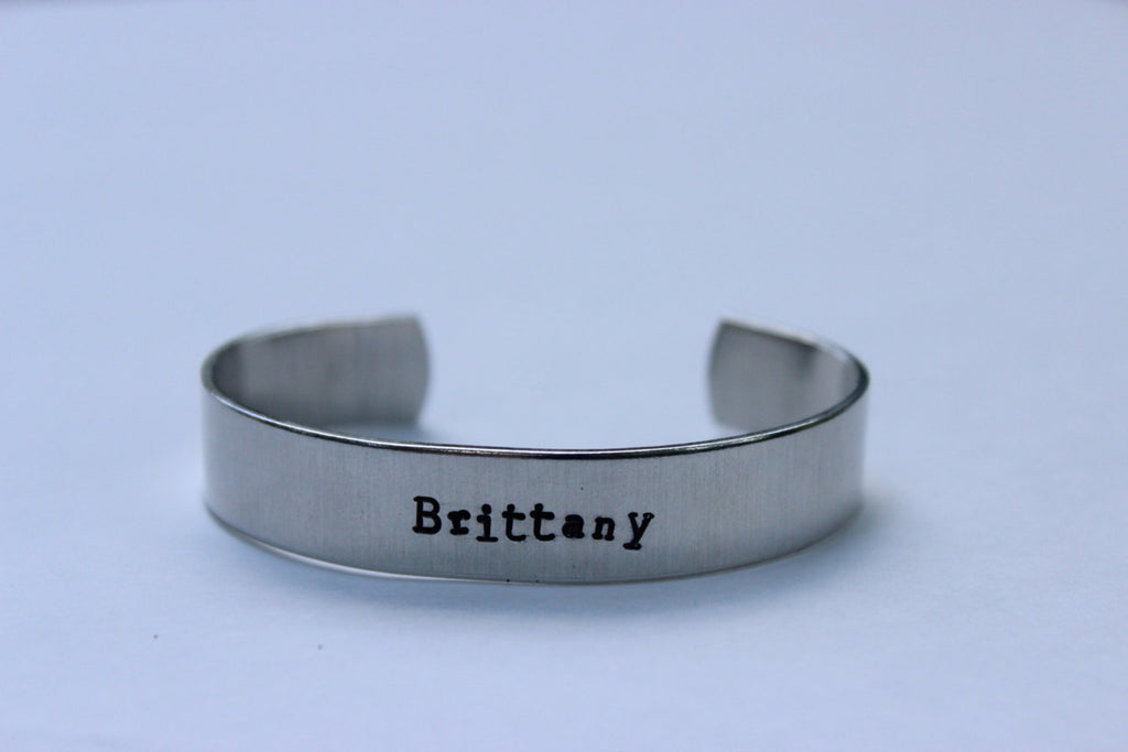 Personalized Name Bangle Bracelet