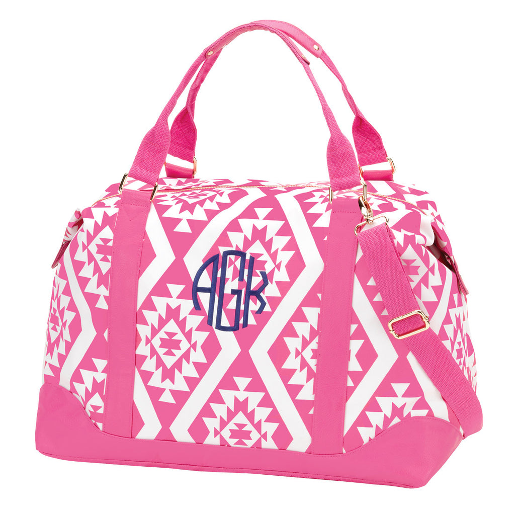 Weekender Bag - Pink Aztec